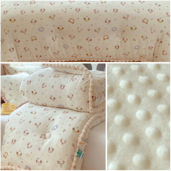 1pc First Look! 2025 New Ball Lace Doudou Quilt Insert, the Most Stylish Winter Quilt, Cozy Quilt Insert