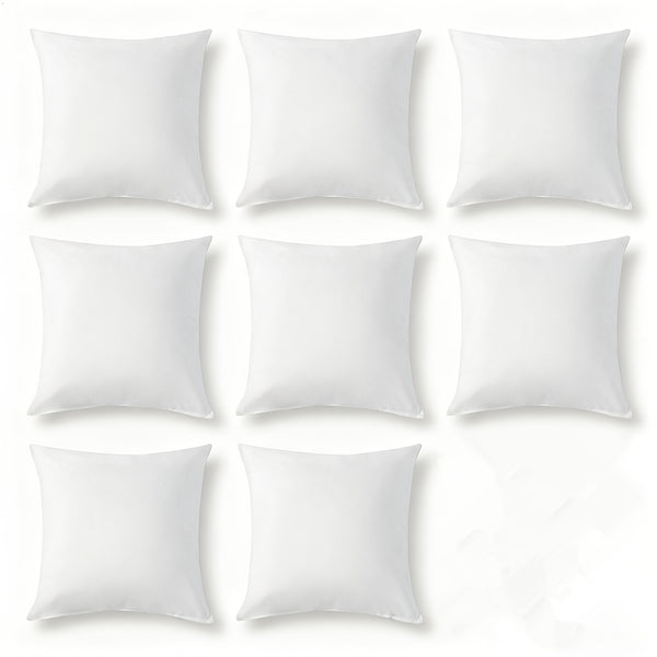 2\u002F8pcs Modern Style White Pillow Inserts, Two Sizes Available, Made of High-Quality Soft and Fluffy Material