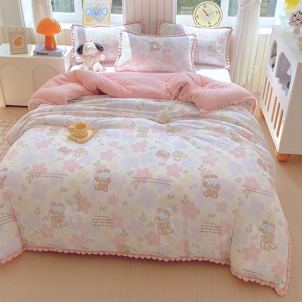 1pc First Look! 2025 New Ball Lace Doudou Quilt Insert, the Most Stylish Winter Quilt, Cozy Quilt Insert