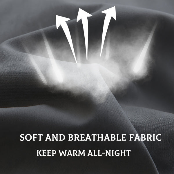 Heavyweight All-season Polyester Comforter Set - 2 u002F3 Pieces Quilted Duvet Insert with Soft Microfiber Filling