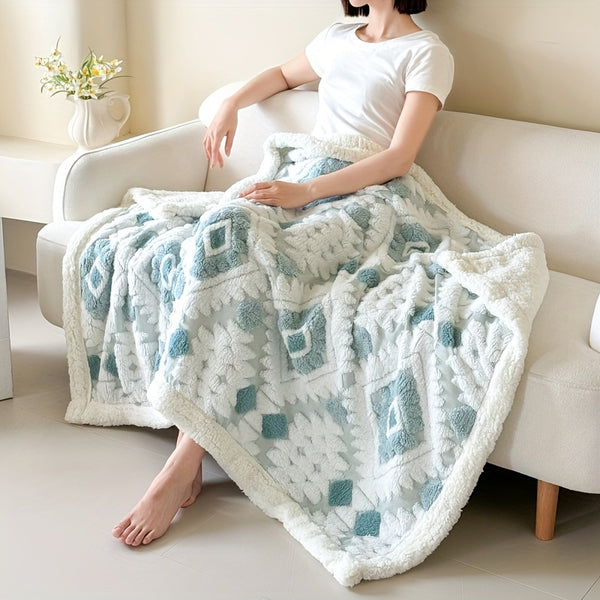 Thickened Double Layer Taffeta Hollow Casual Blanket, Available in 88 Countries