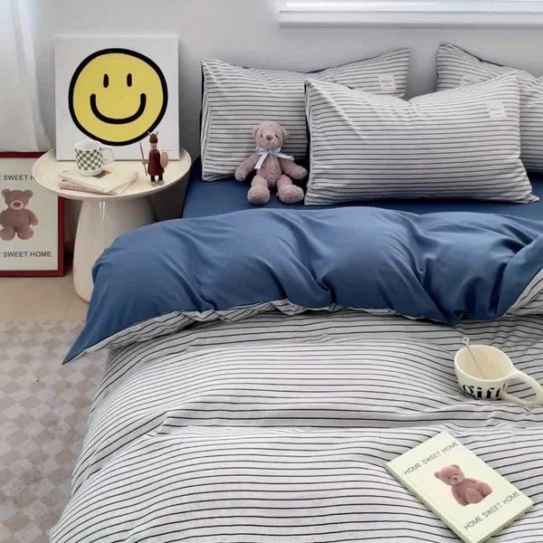 Quilt Set 4pcs quilt set (1*quilt cover + 1*bed sheet + 2*pillowcases, excluding quilt core)