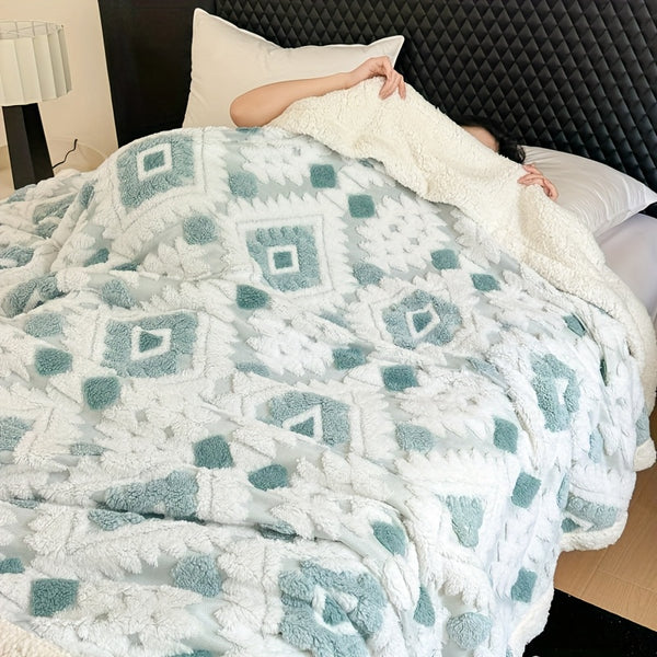 Thickened Double Layer Taffeta Hollow Casual Blanket, Available in 88 Countries