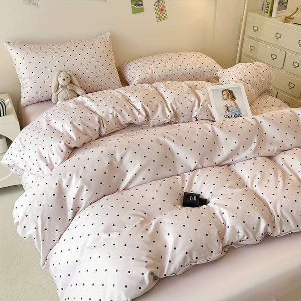 Four-Piece Bedding Set 4pcs, a Four-Piece Set (1 Duvet Cover + 1 Bed Sheet + 2 Pillowcases) Without Filling