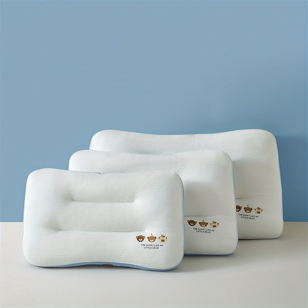 1pc Sliky Fiber Fabric Jacquard Pillow Core - Soft Elastic Medium Firmness, Machine Washable