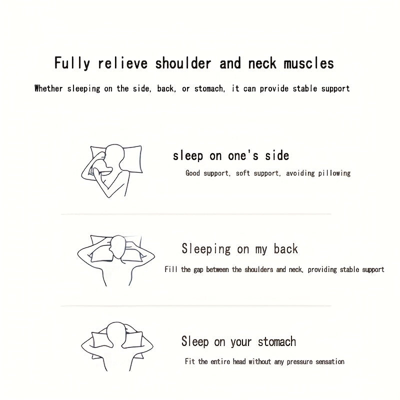 2pcs set of fluffy pillow inserts, three-dimensional support prevents collapse