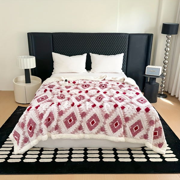 Thickened Double Layer Taffeta Hollow Casual Blanket, Available in 88 Countries