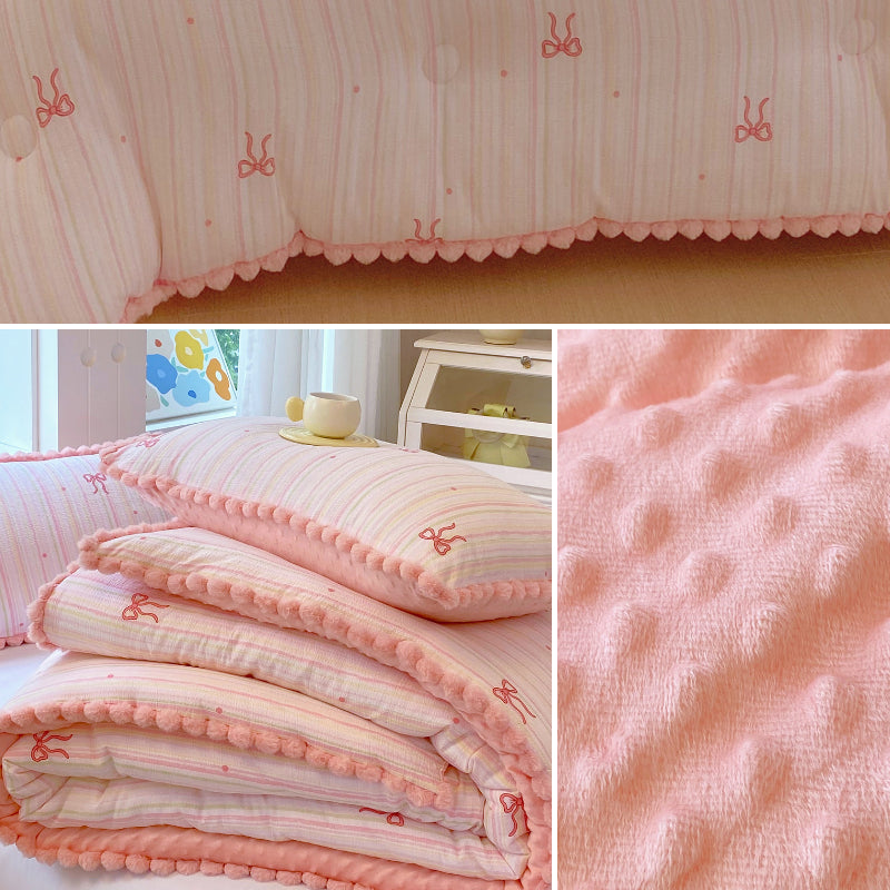 1pc First Look! 2025 New Ball Lace Doudou Quilt Insert, the Most Stylish Winter Quilt, Cozy Quilt Insert