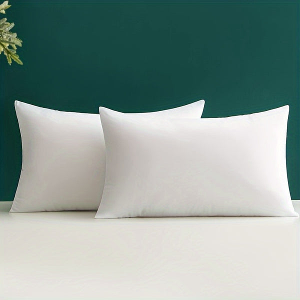 2pcs White Pillow Insert 2pcs Soft Fluffy White Throw Pillow Insert