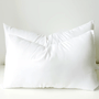 1pc 13.78x21.65inch White Fluffy Throw Pillow Insert - Premium Polyester Microfiber