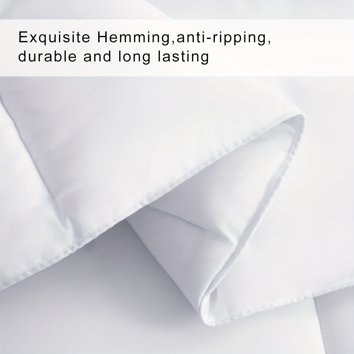 1pc Luxury Geometric Quilted Comforter - Fluffy, Breathable Polyester Duvet Insert for All Seasons