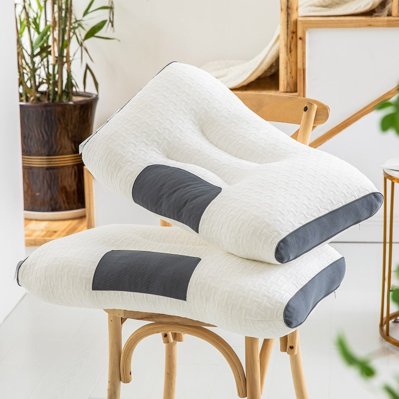 Spa Improve Sleeping Pillow - Cervical Support Hotel Massage Feather Fabric Pillow Covers