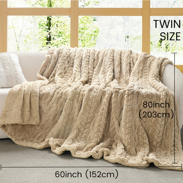 Luxurious Fleece Blanket 1pc Luxurious Plush Fleece Throw Blanket | Soft & Fluffy Flannel, Non-Shedding