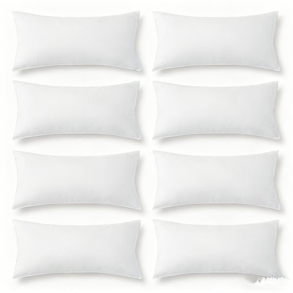 2\u002F8pcs Modern Style White Pillow Inserts, Two Sizes Available, Made of High-Quality Soft and Fluffy Material