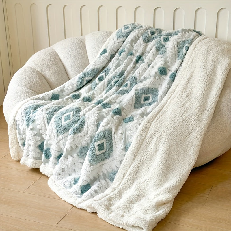 Thickened Double Layer Taffeta Hollow Casual Blanket, Available in 88 Countries